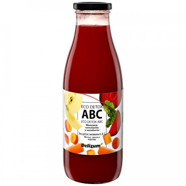ABC (яблочный, свекольный, морковный) сок био Delizum, 750 мл