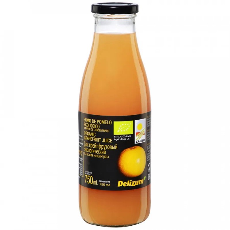 Грейпфрутовый сок био Delizum, 750 мл