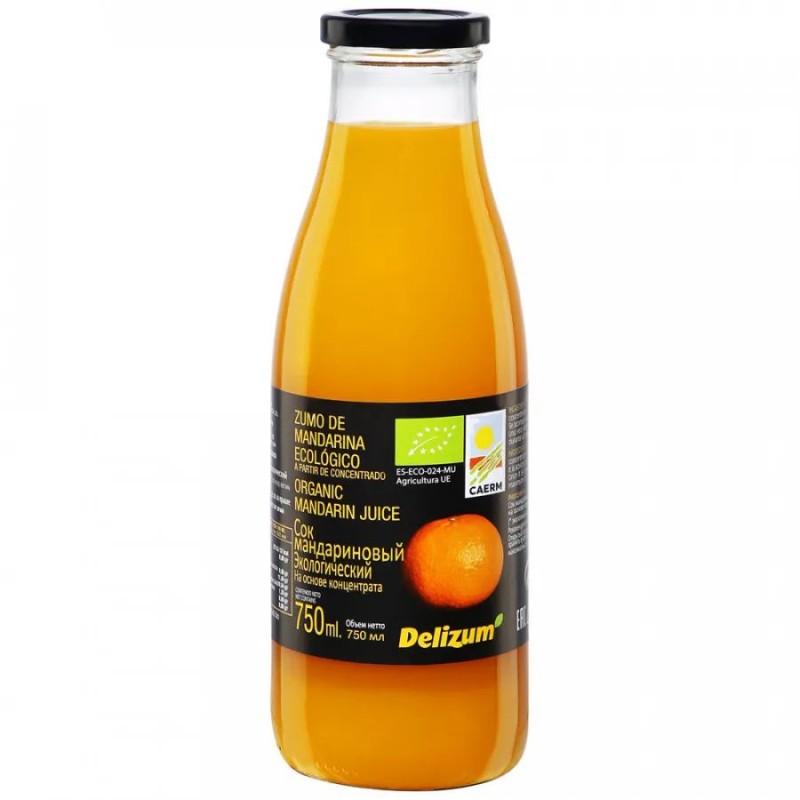 Мандариновый сок био Delizum, 750 мл