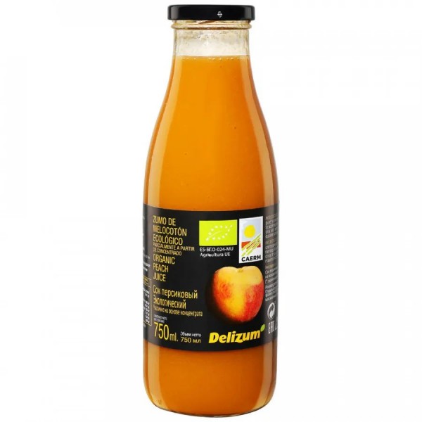 Персиковый сок био Delizum, 750 мл