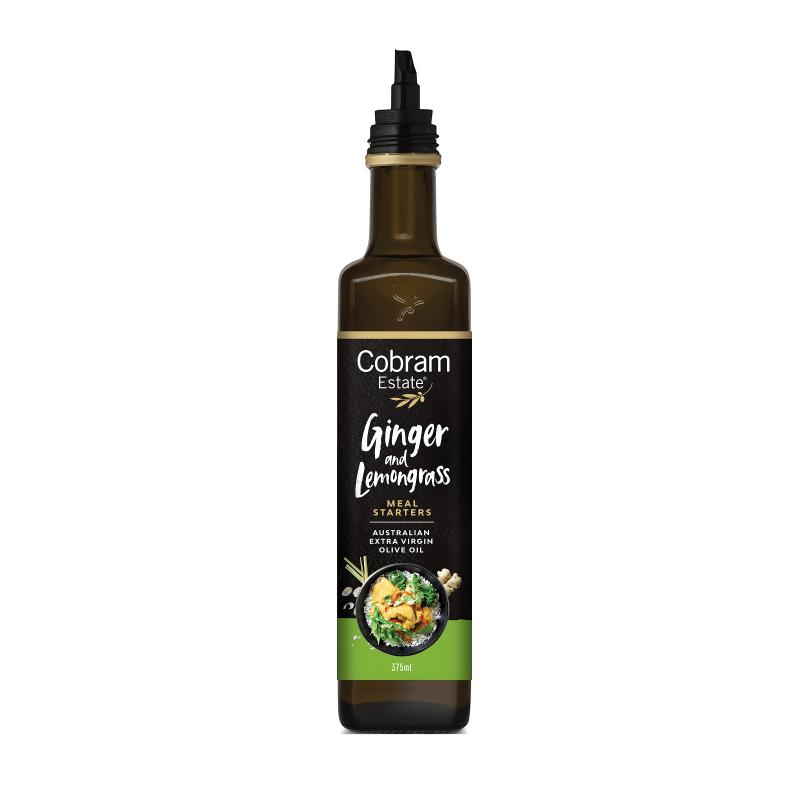 Масло оливковое Cobram Extra Virgin Ginger & Lemongrass со вкусом имбиря и лемонграсса 375 мл